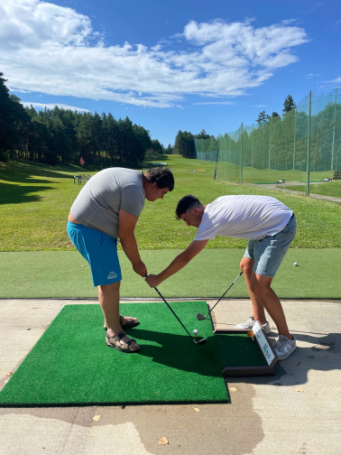 Pietro con Leonardo - Golf Dolomiti